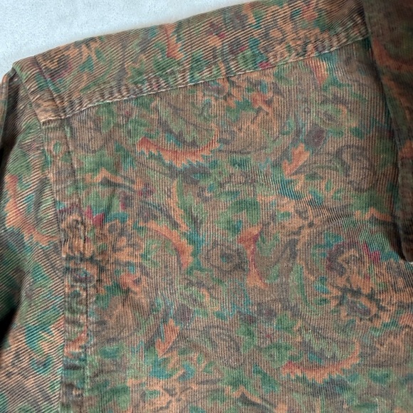 INSANE Vintage Ralph Lauren 16.5 34-35 Corduroy Paisley Western Chaps Shirt - Picture 3 of 10